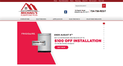 Desktop Screenshot of michaelsfurnitureplus.com